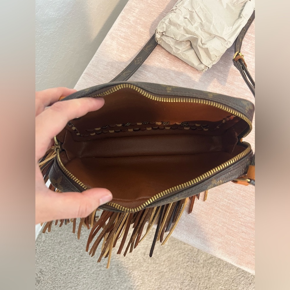 Vintage Boho Bag LV Fringe Crossbody “The Amalfi” - Picture 7 of 8